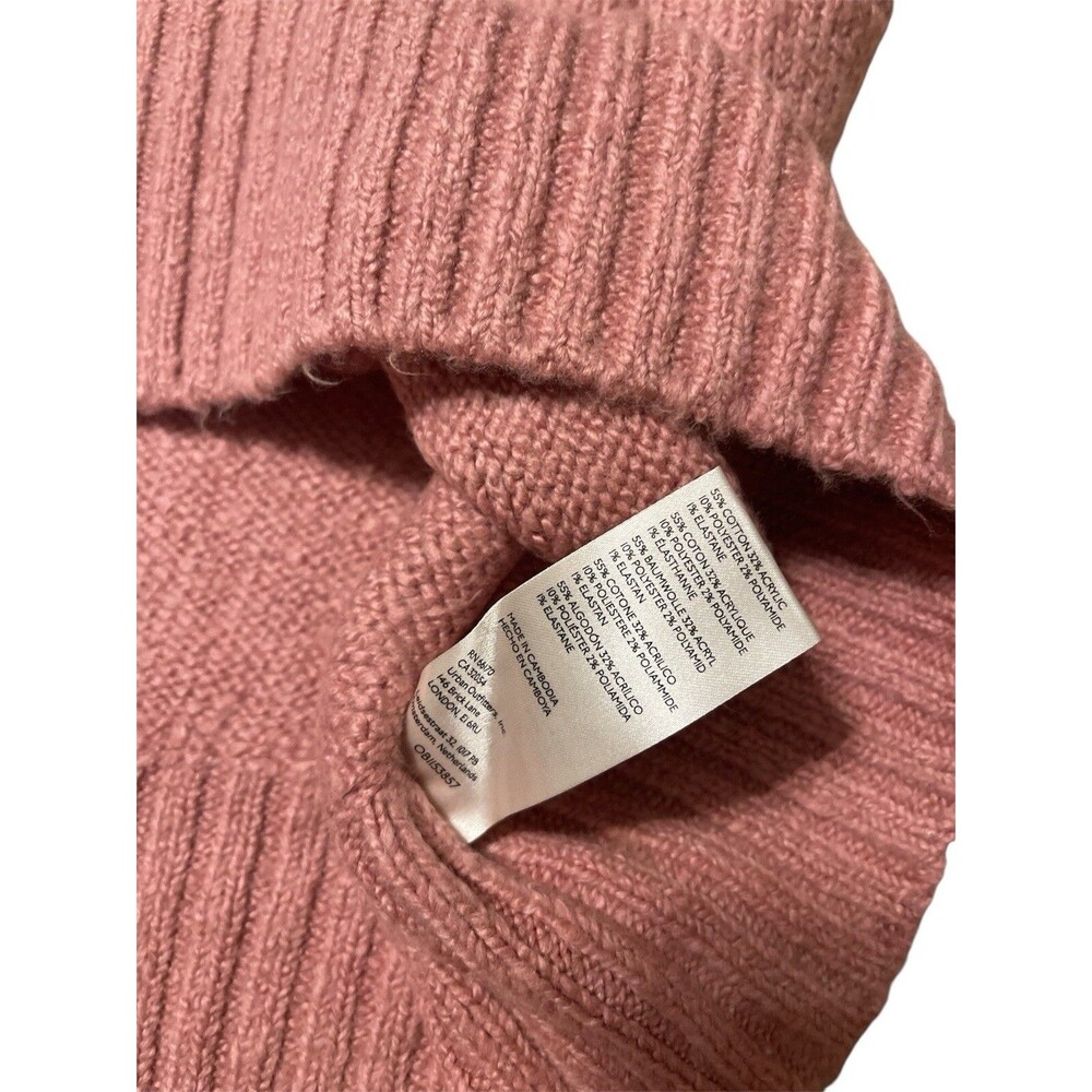 New  Free People Brookside Sweater Tunic Pink Long Sleeve Scoop Neck Medium - Picture 4 of 6